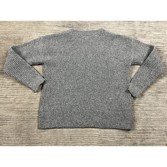 Time and Tru Sweater Womens Large Gray Long Sleeve Polyester Stretch Casual - Picture 7 of 13